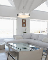 Anders LED 3 Light Chandelier Polished Nickel