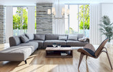 Emily 6 Light Chandelier Brushed Nickel