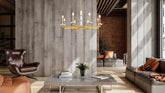Kaden 8 Light Chandelier Modern Gold
