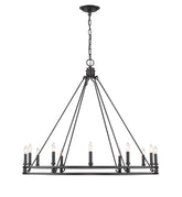 Dennison 12 Light Chandelier Matte Black