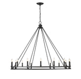 Dennison 16 Light Chandelier Matte Black