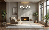 Claudelle 6 Light Chandelier Matte Black