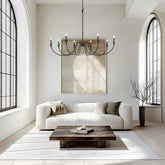 Claudelle 8 Light Chandelier Matte Black