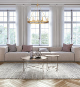 Barclay 8 Light Chandelier Rubbed Brass