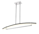 Arc LED 1 Light Linear Chandelier Chrome