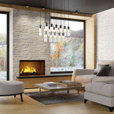 Alton 17 Light Linear Chandelier Matte Black
