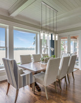 Alton 5 Light Linear Chandelier Brushed Nickel