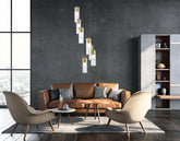 Alton 7 Light Chandelier Modern Gold