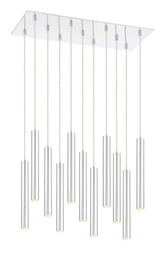 Forest LED 11 Light Chandelier Chrome