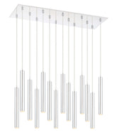 Forest LED 14 Light Chandelier Chrome