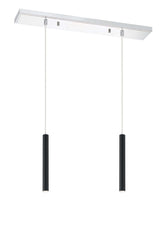 Forest LED 2 Light Linear Chandelier Chrome