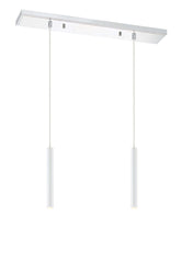Forest LED 2 Light Linear Chandelier Chrome