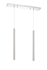 Forest LED 2 Light Linear Chandelier Chrome