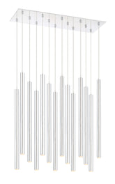 Forest LED 14 Light Chandelier Chrome