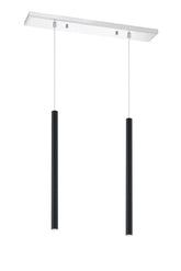 Forest LED 2 Light Linear Chandelier Chrome