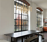 Forest LED 17 Light Linear Chandelier Modern Gold