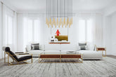 Forest LED 23 Light Linear Chandelier Modern Gold