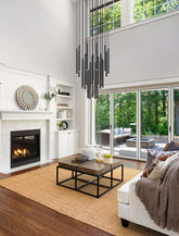 Forest LED 27 Light Chandelier Matte Black