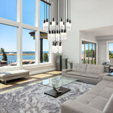 Alton 27 Light Chandelier Matte Black