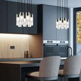 Alton 7 Light Chandelier Matte Black