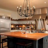 Arabella 8 Light Chandelier Matte Black