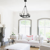 Barclay 8 Light Chandelier Matte Black