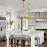 Barclay 8 Light Chandelier Olde Brass