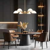 Breton 6 Light Chandelier Modern Gold