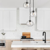 Chloe 3 Light Chandelier Matte Black