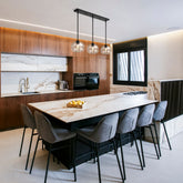 Chloe 3 Light Linear Chandelier Matte Black
