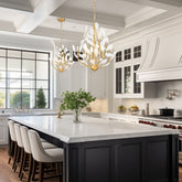 Claudine 4 Light Chandelier Modern Gold
