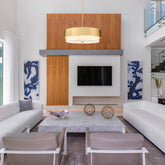 Counterpoint 6 Light Chandelier Modern Gold