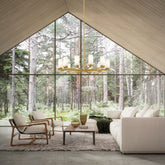 Danica 12 Light Chandelier Modern Gold