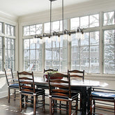 Delaney 10 Light Linear Chandelier Matte Black