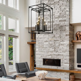 Easton 12 Light Chandelier Matte Black