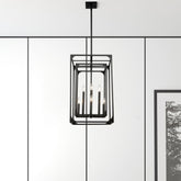 Easton 8 Light Chandelier Matte Black