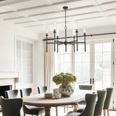 Esme 6 Light Chandelier Matte Black