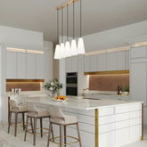 Farrell 5 Light Linear Chandelier Modern Gold