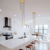 Forest LED 5 Light Chandelier Modern Gold