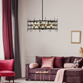 Garroway 9 Light Chandelier Matte Black
