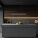 Hudson LED 1 Light Linear Chandelier Matte Black