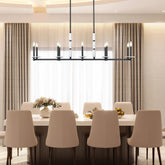Kaden 10 Light Linear Chandelier Matte Black