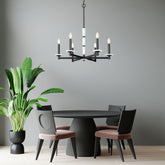 Kaden 6 Light Chandelier Matte Black