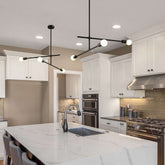 Modernist 3 Light Chandelier Matte Black