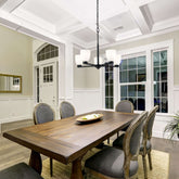 Naya 5 Light Chandelier Matte Black