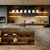 Naya 7 Light Linear Chandelier Matte Black