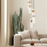 Fontaine 5 Light Chandelier Rubbed Brass