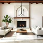 Allistair 5 Light Chandelier Matte Black