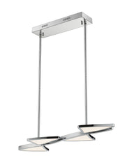 Aeon LED 1 Light Linear Chandelier Chrome