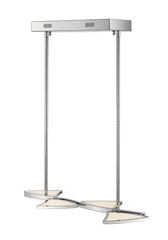 Aeon LED 1 Light Linear Chandelier Chrome